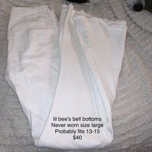 White bell bottoms